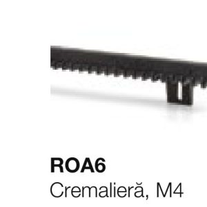 Cremalieră zincată Nice ROA7 — profil 22x22x1000 mm, modul M4